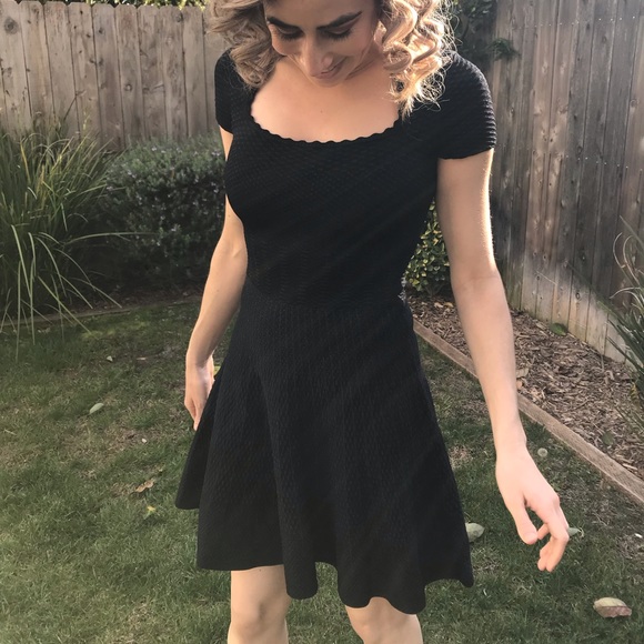 Torn by Ronny Kobo Black Skater Dress - Picture 1 of 8